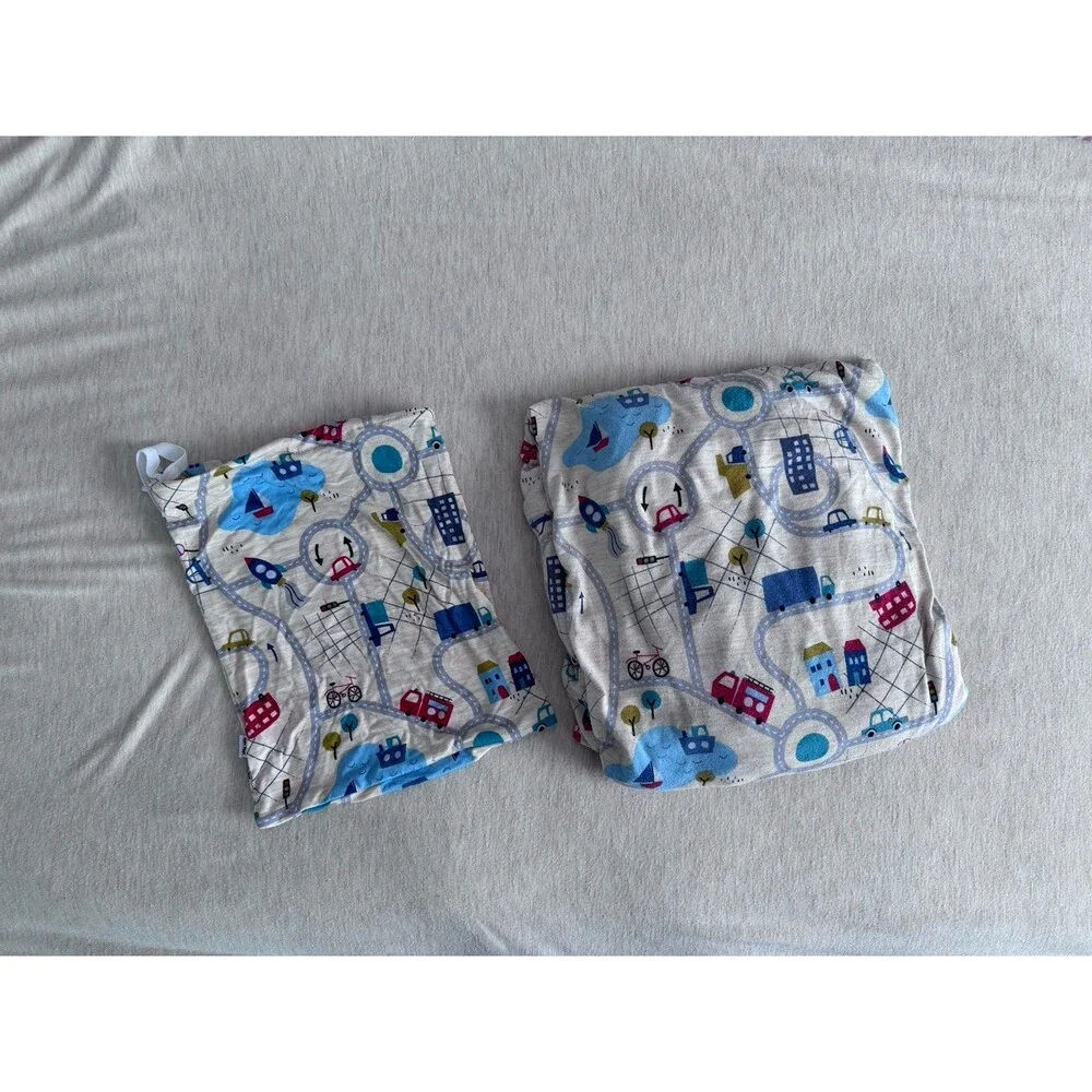 Little Sleepies crib sheet road trip